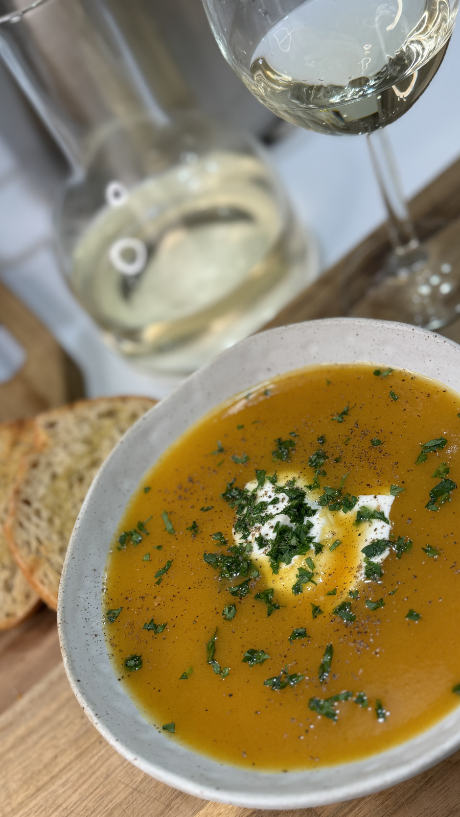 Easy and Healthy Veggie Soup with Greek Yogurt