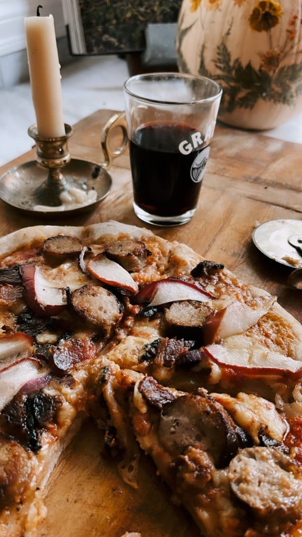 Bacon Blue Cheese Pizza Recipe: Hearth-Style Italian Pizza
