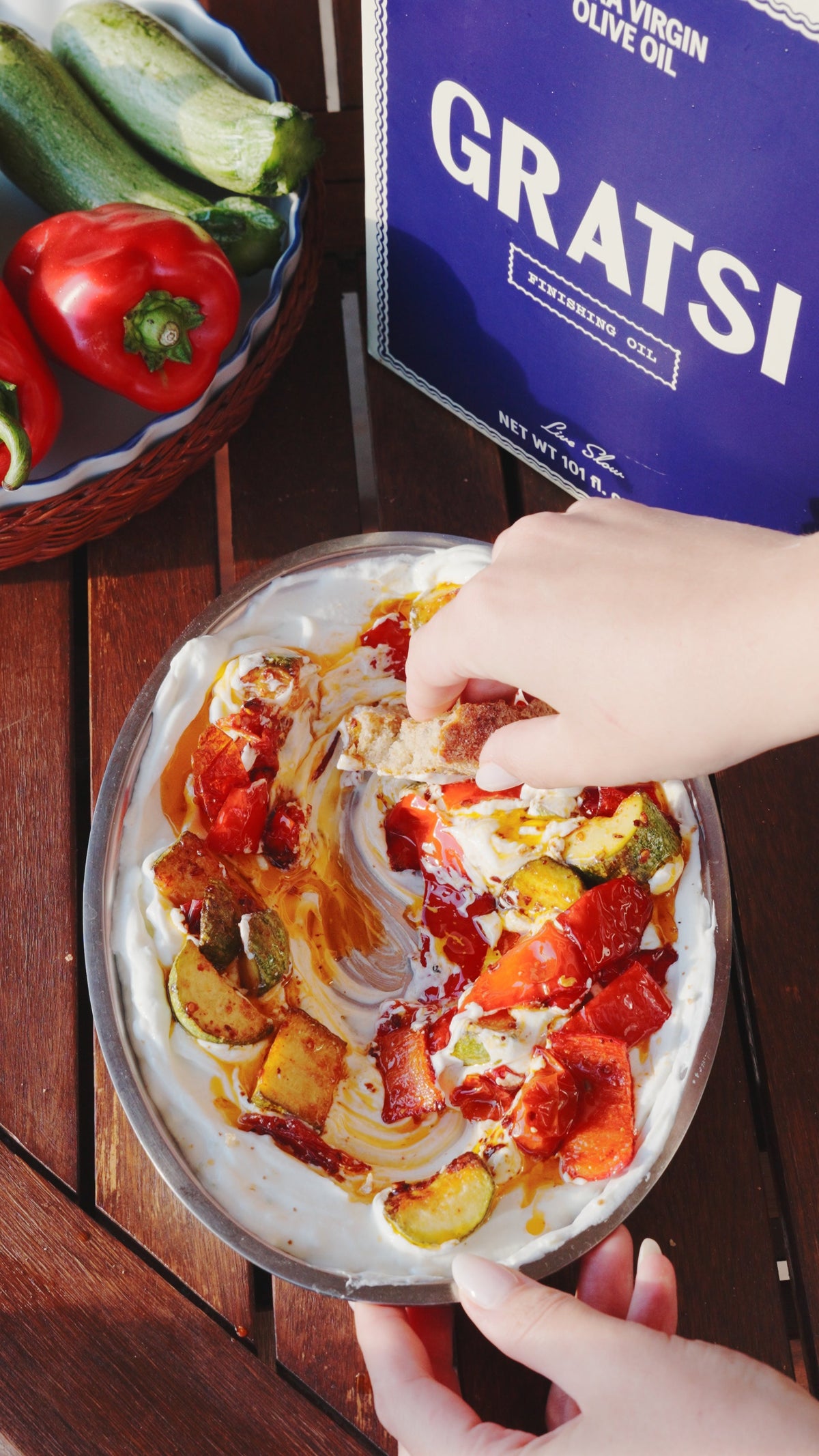 Yogurt Dip with Pan-Seared Vegetables