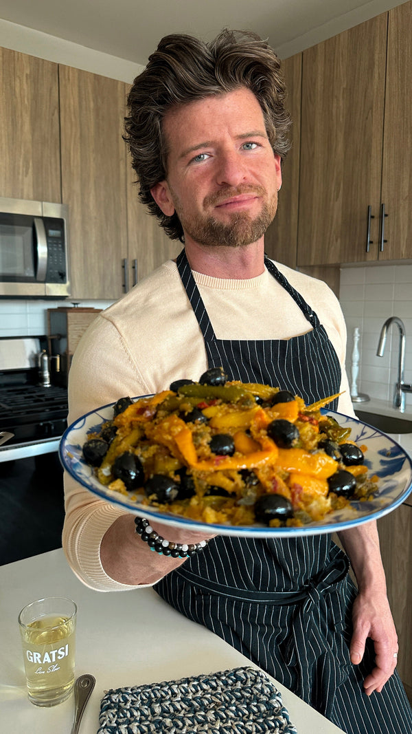 Peperonata con Olive e Pangrattato