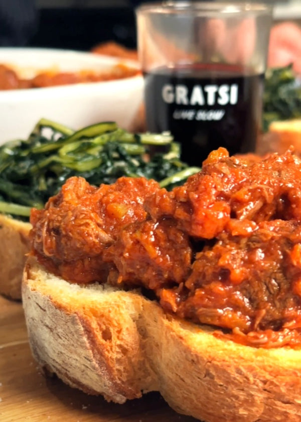 Sugo di Carne Bruschette