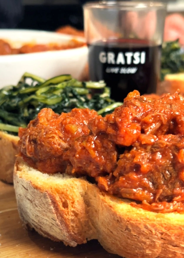 Sugo di Carne Bruschette Recipe: Italian Meat Sauce on Toast