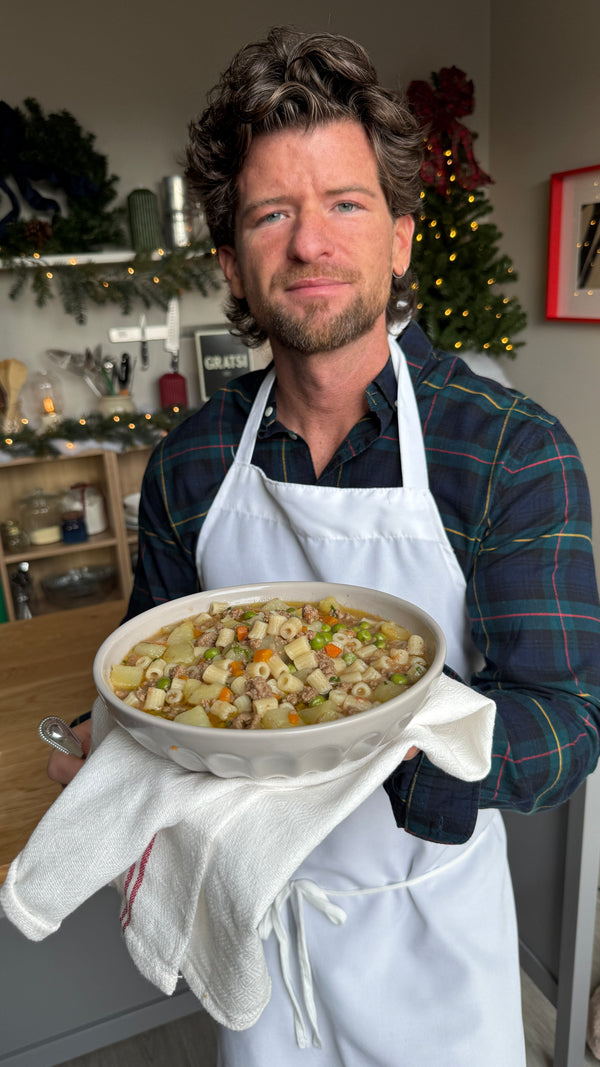 Minestra con Carne Macinata (Beef & Vegetable Soup)