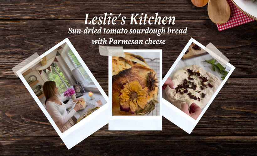 Leslie's Kitchen: Sun-dried tomato sourdough bread with Parmesan cheese