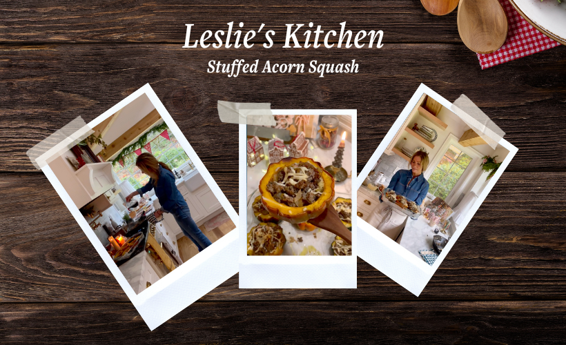 Leslie's Kitchen: Stuffed Acorn Squash