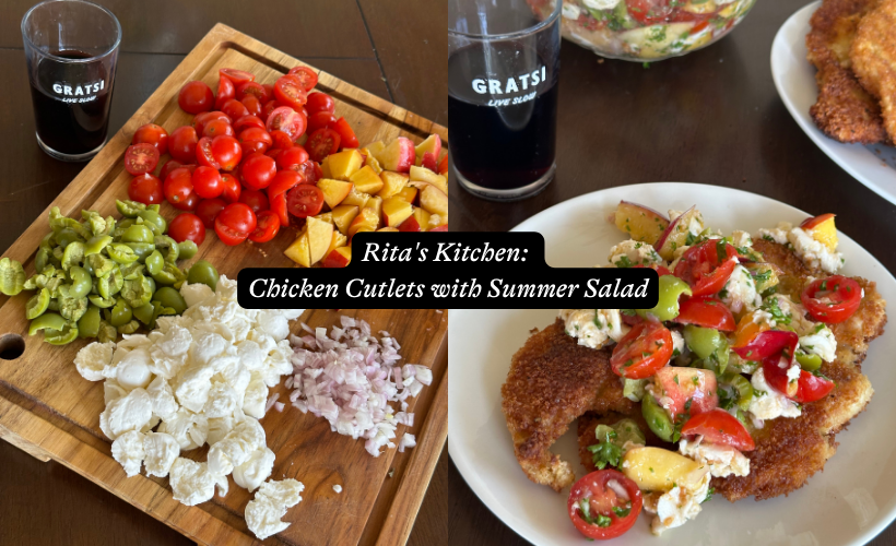 Rita's Kitchen: Chicken Cutlets with Summer Salad