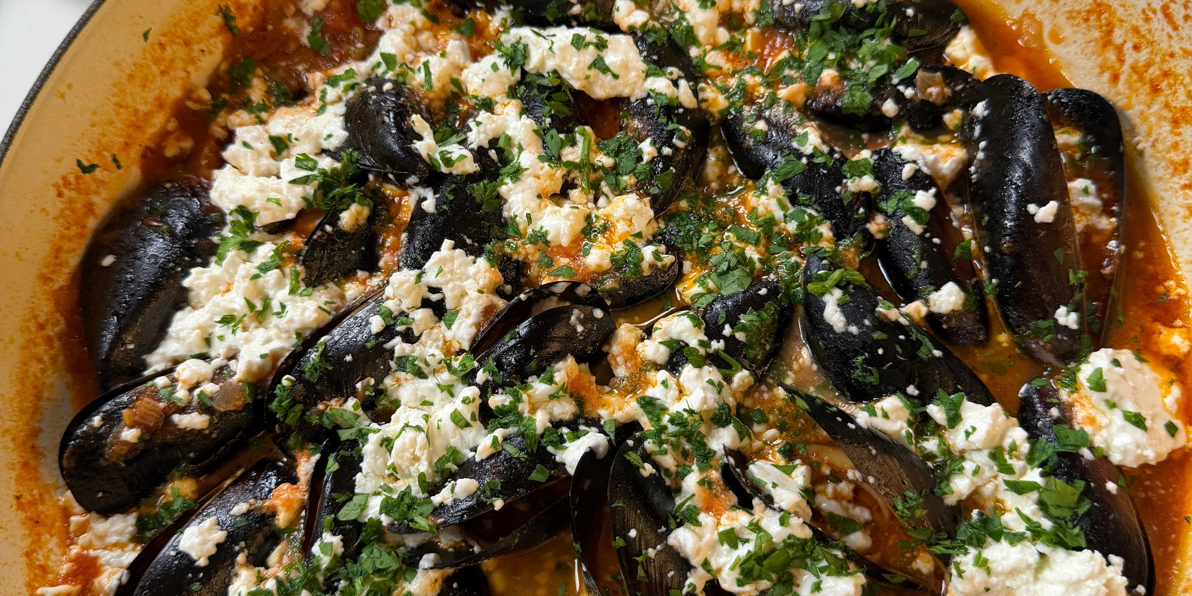 Greek Mussels Saganaki
