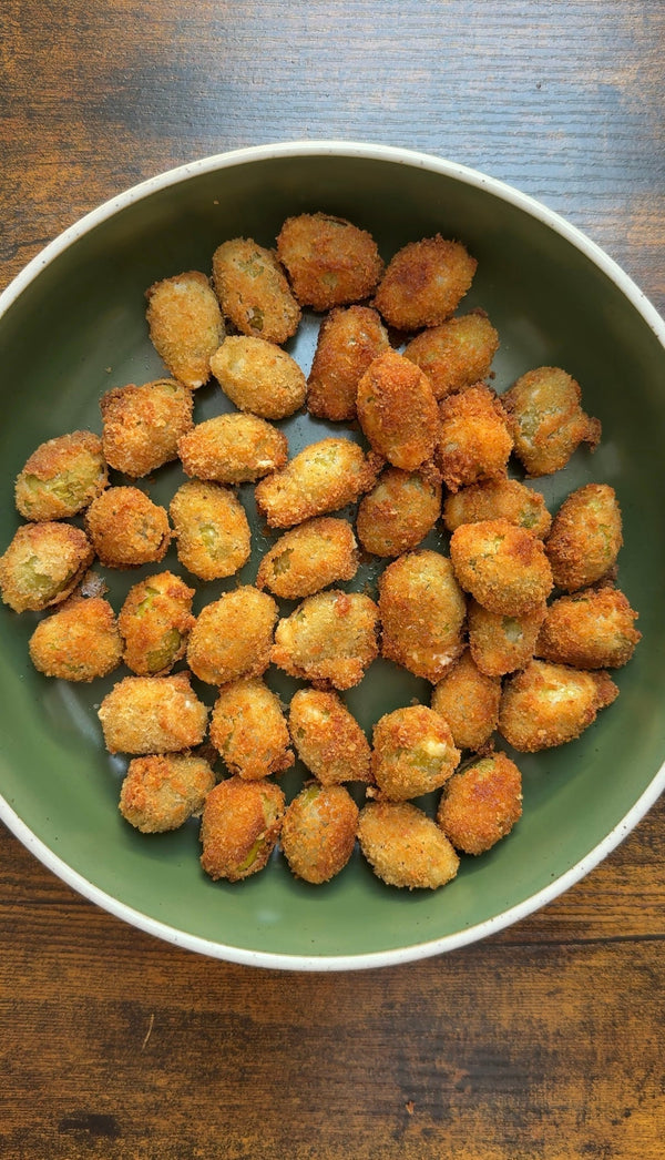 Fried Feta Stuffed Olives
