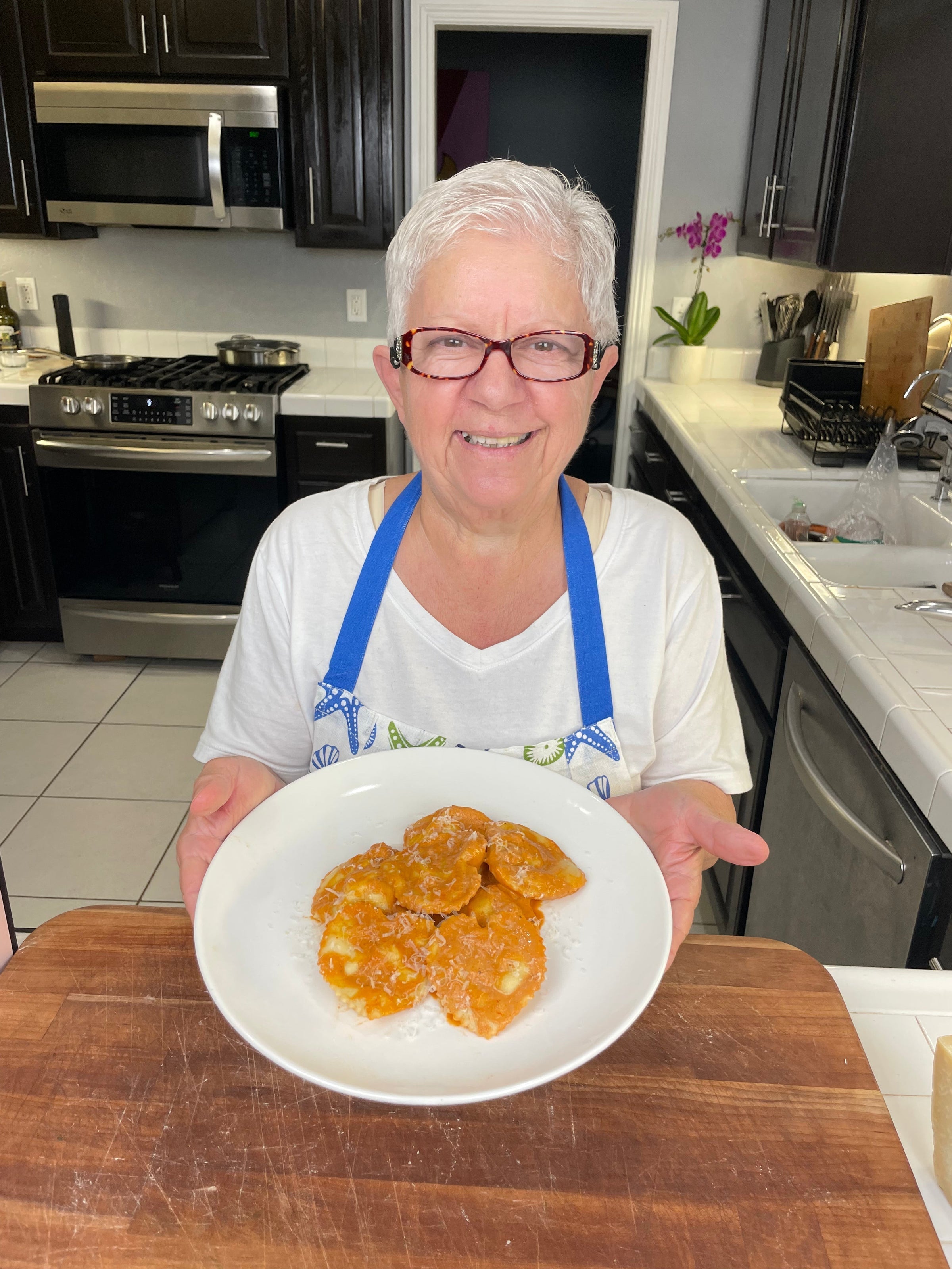 Heart shaped Lobster & Shrimp Ravioli