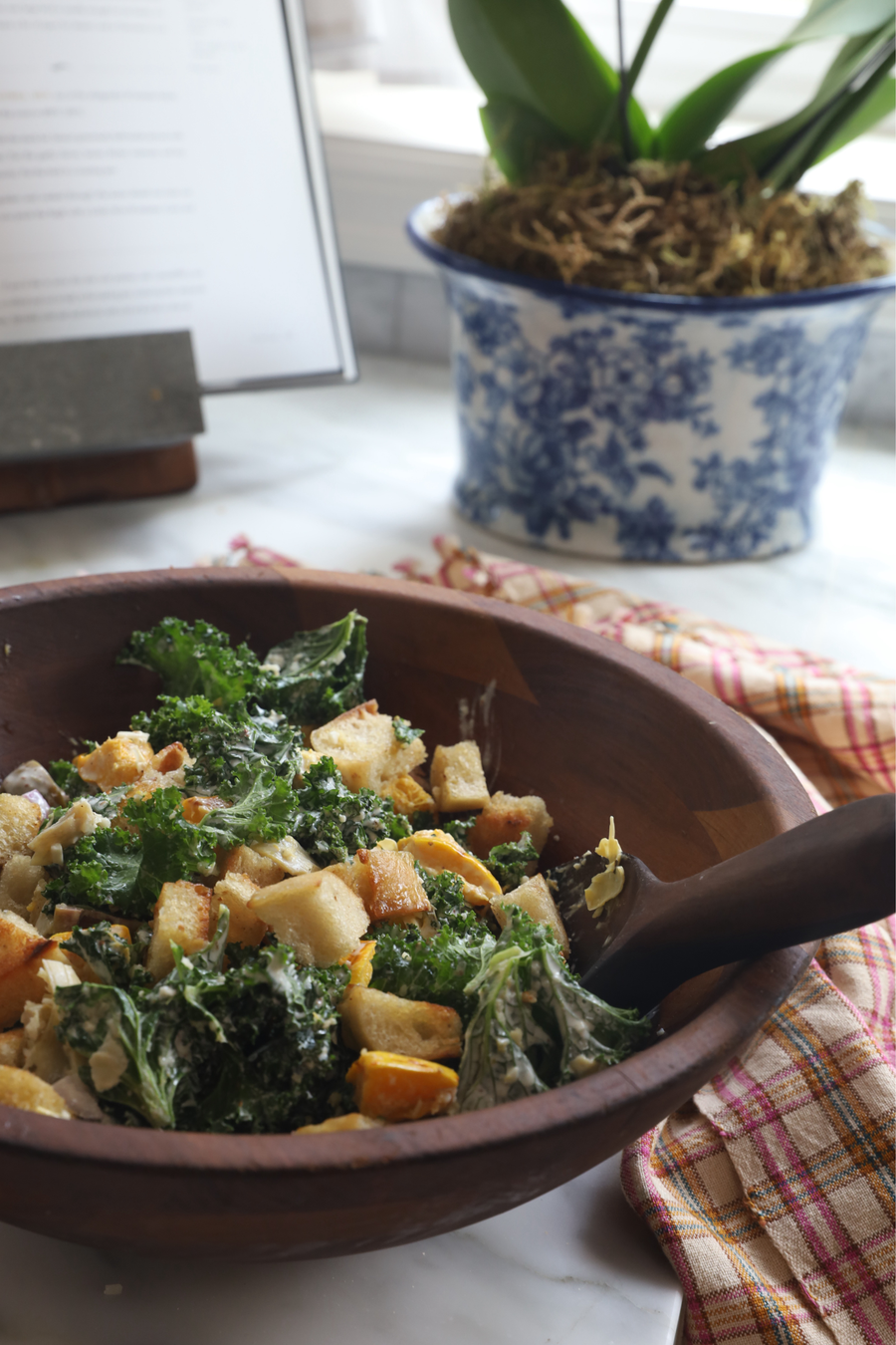 Loaded Kale Caesar Salad