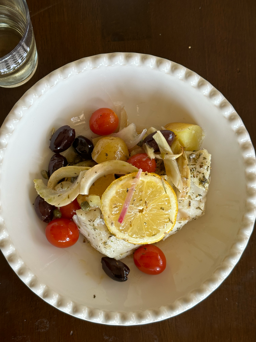 Mediterranean Baked Cod