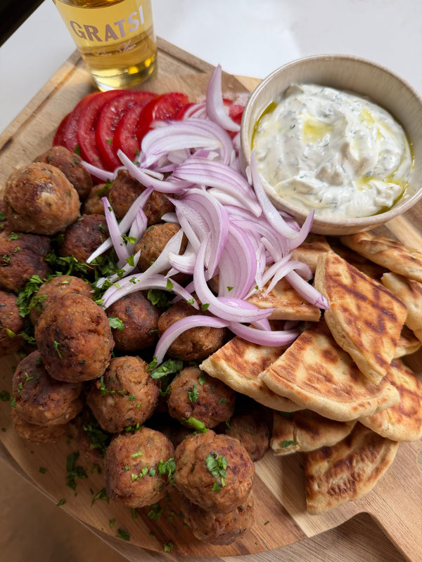 Traditional Greek Keftedes (Greek Meatballs)