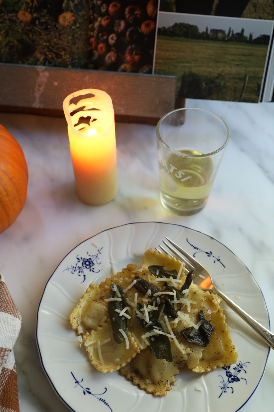 Browned Butter Ravioli with Fried Sage