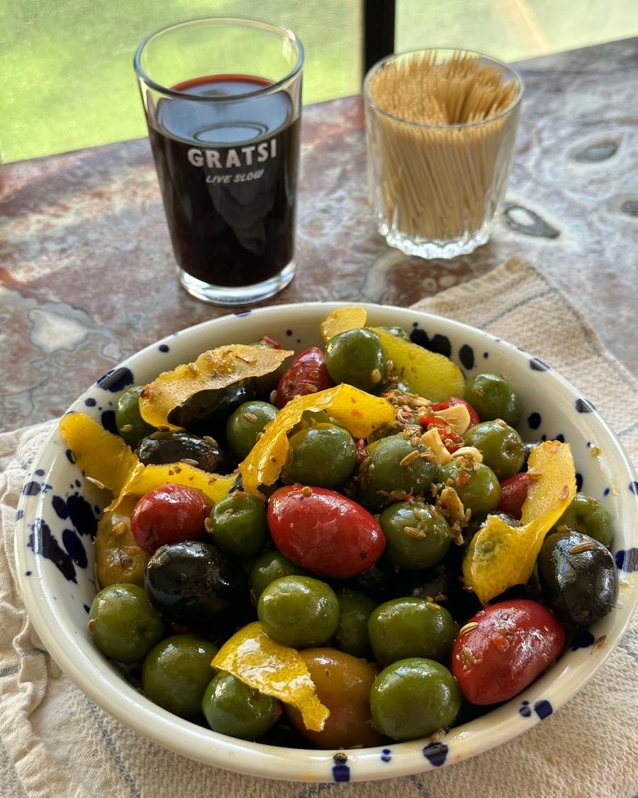 Warm Marinated Olives